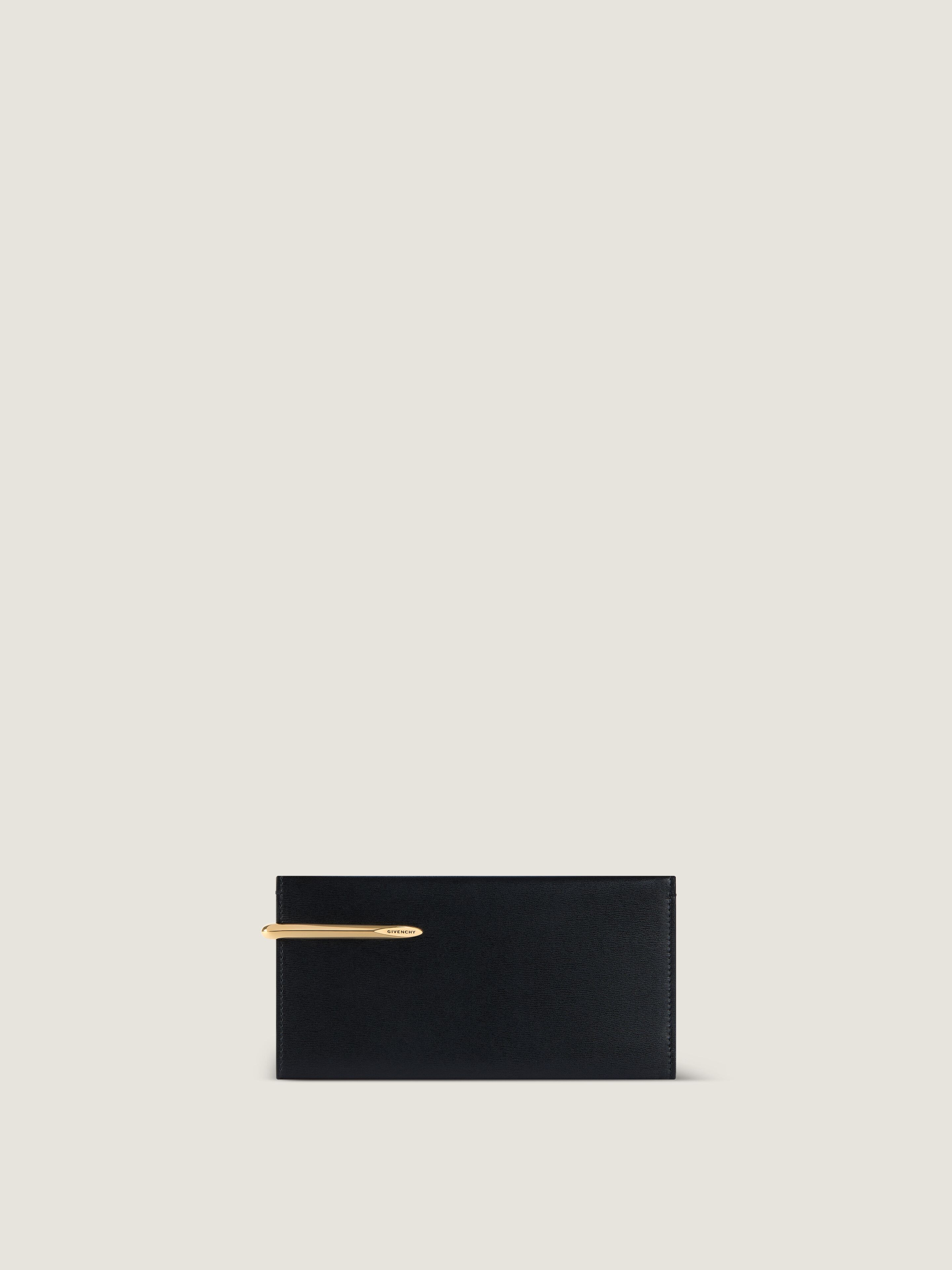 Pinch long wallet in leather